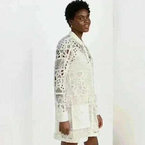 Alexis Tali Dress Color White French Lace Sz Med Shirt Dress OUT OF STOCK ONLINE